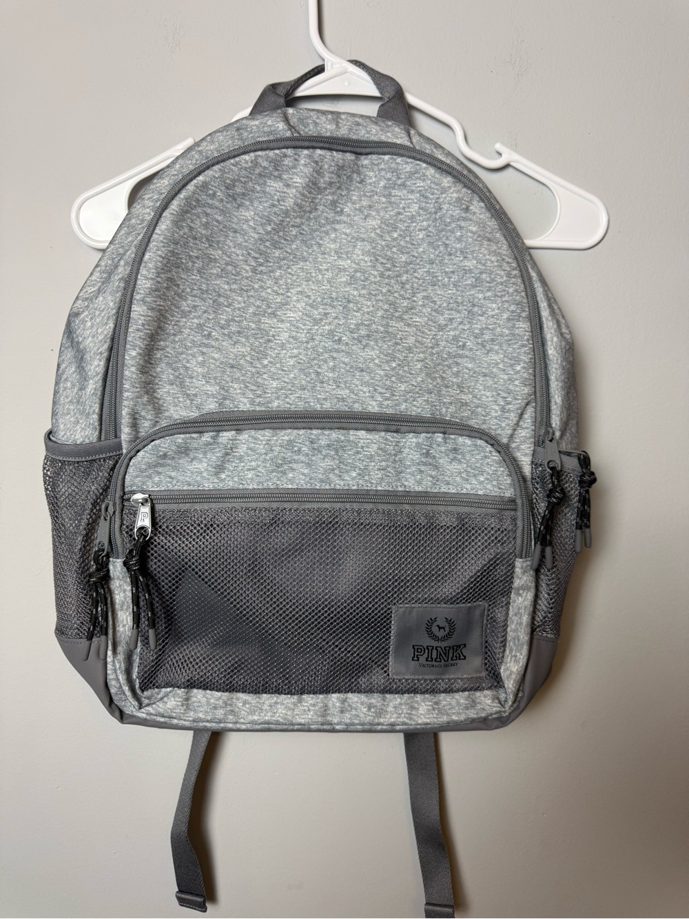 PINK Victoria's Secret Heather Gray Men's Backpack with Dark Gray Accents